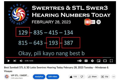 vip swertres hearing group|CARIÑO SWERTRES HEARING .